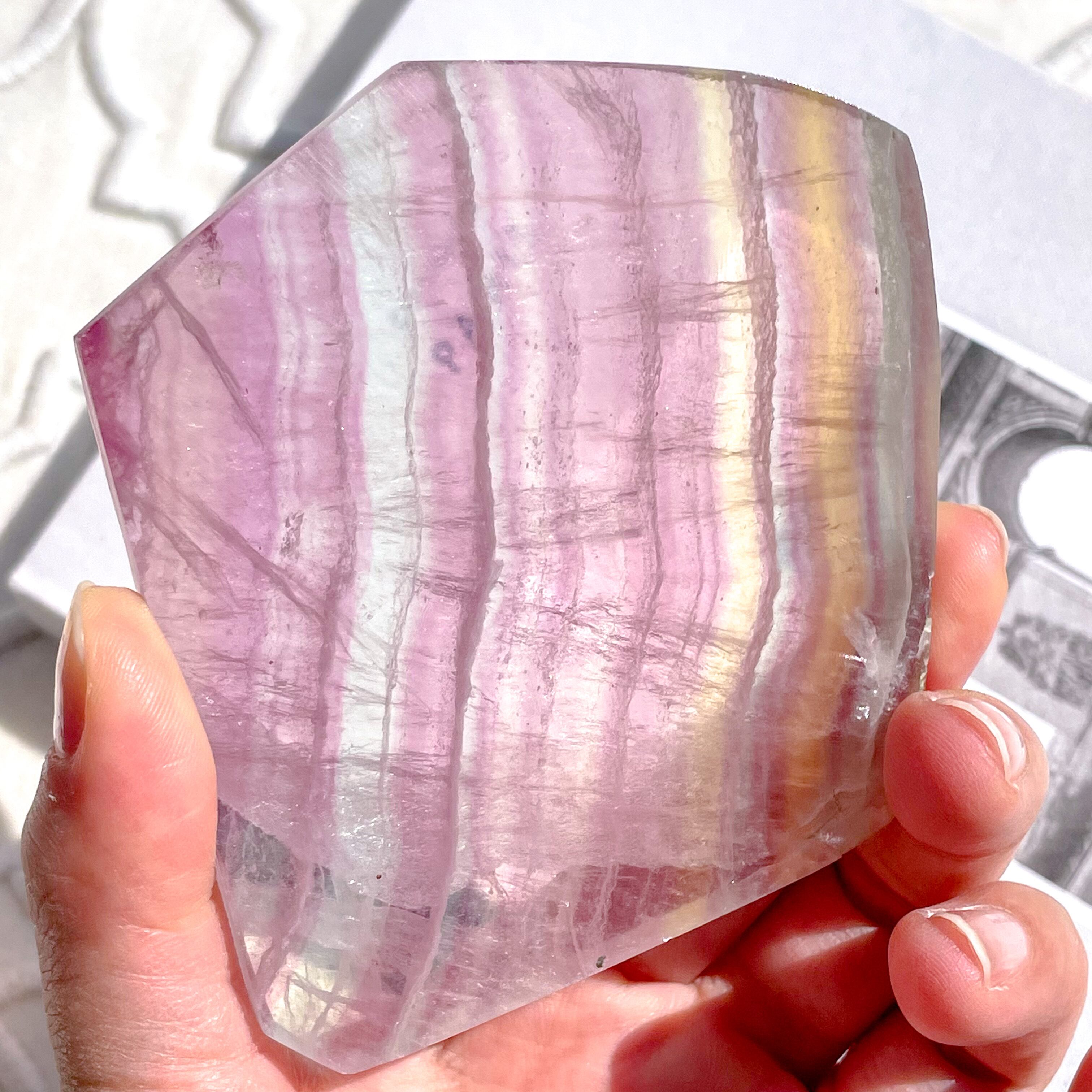Pink Fluorite Plate 3 ✧ ピンクフローライト | FLUXY - 天然石と鉱物