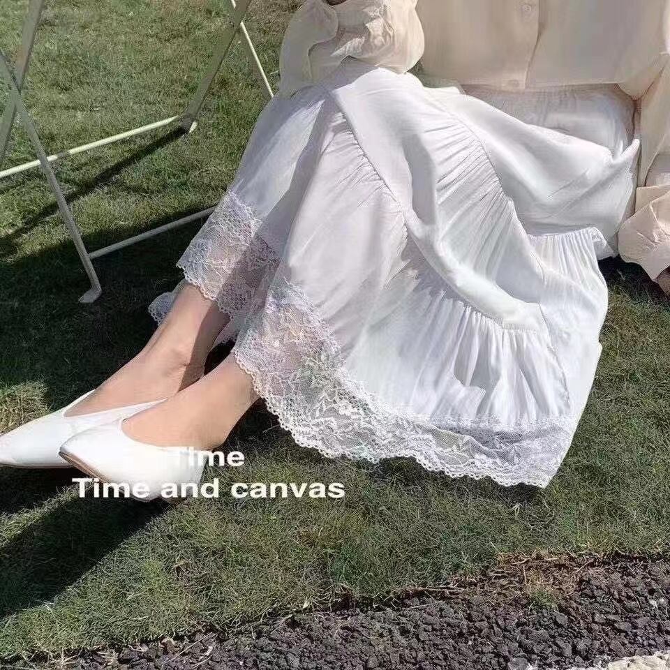 裾レース　ティアードスカート　AJ11394-A006