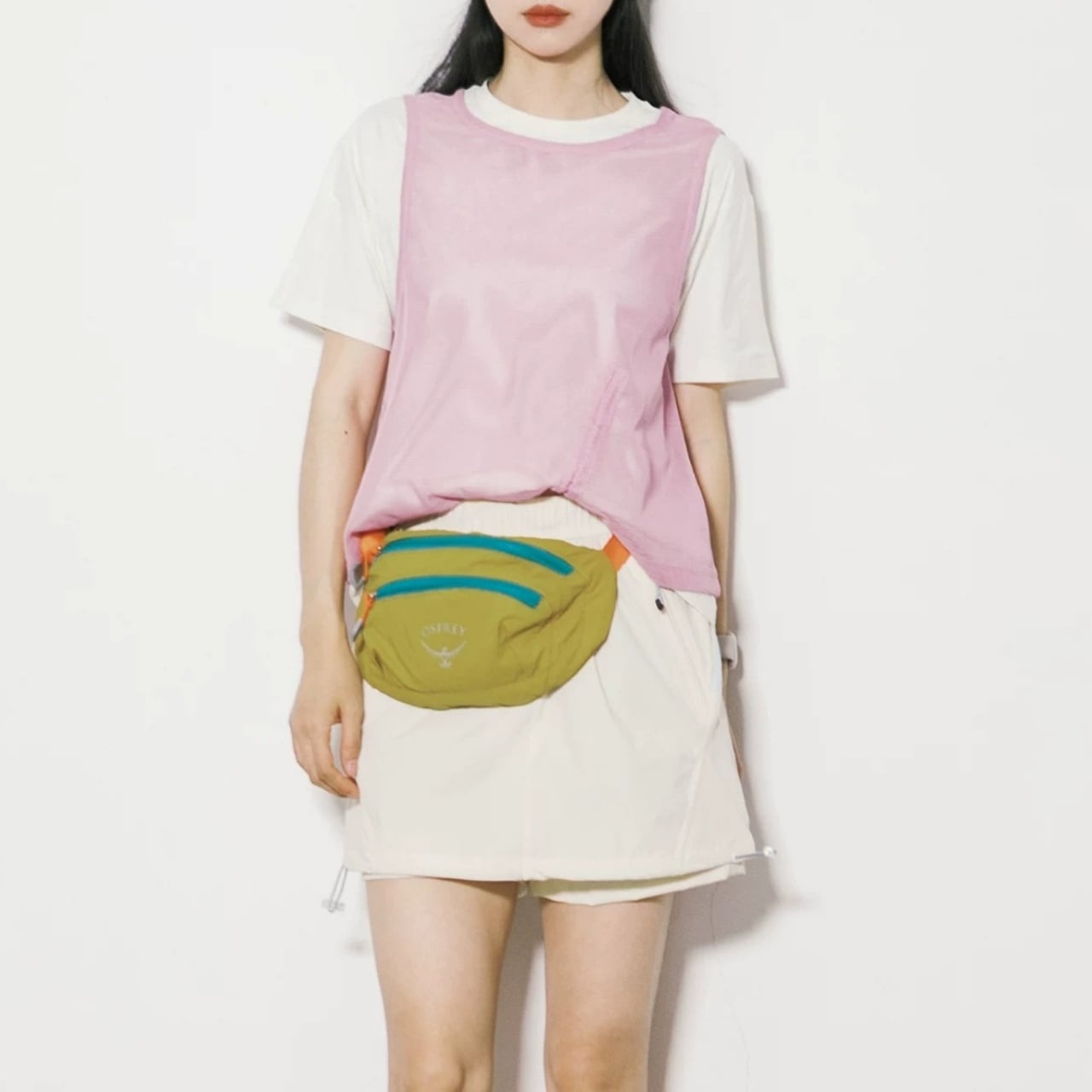 シアーメッシュベストドッキングTシャツ C01348