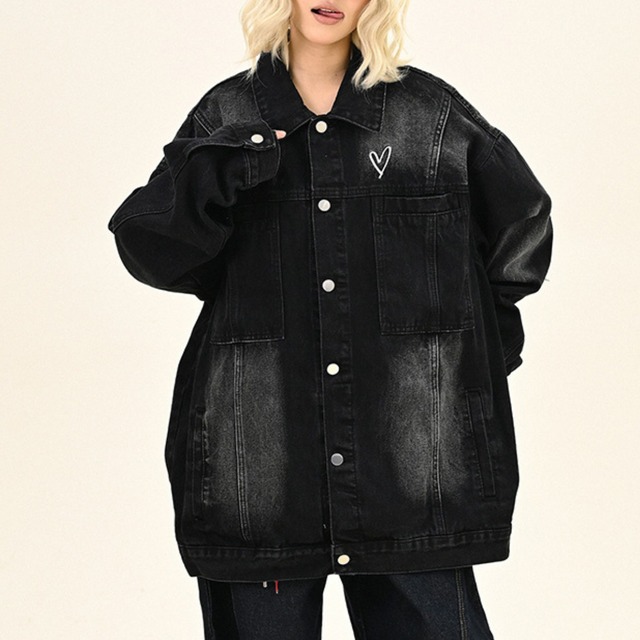 vintage logo denim jacket　ヴィンテージロゴデニムジャケット　J0632