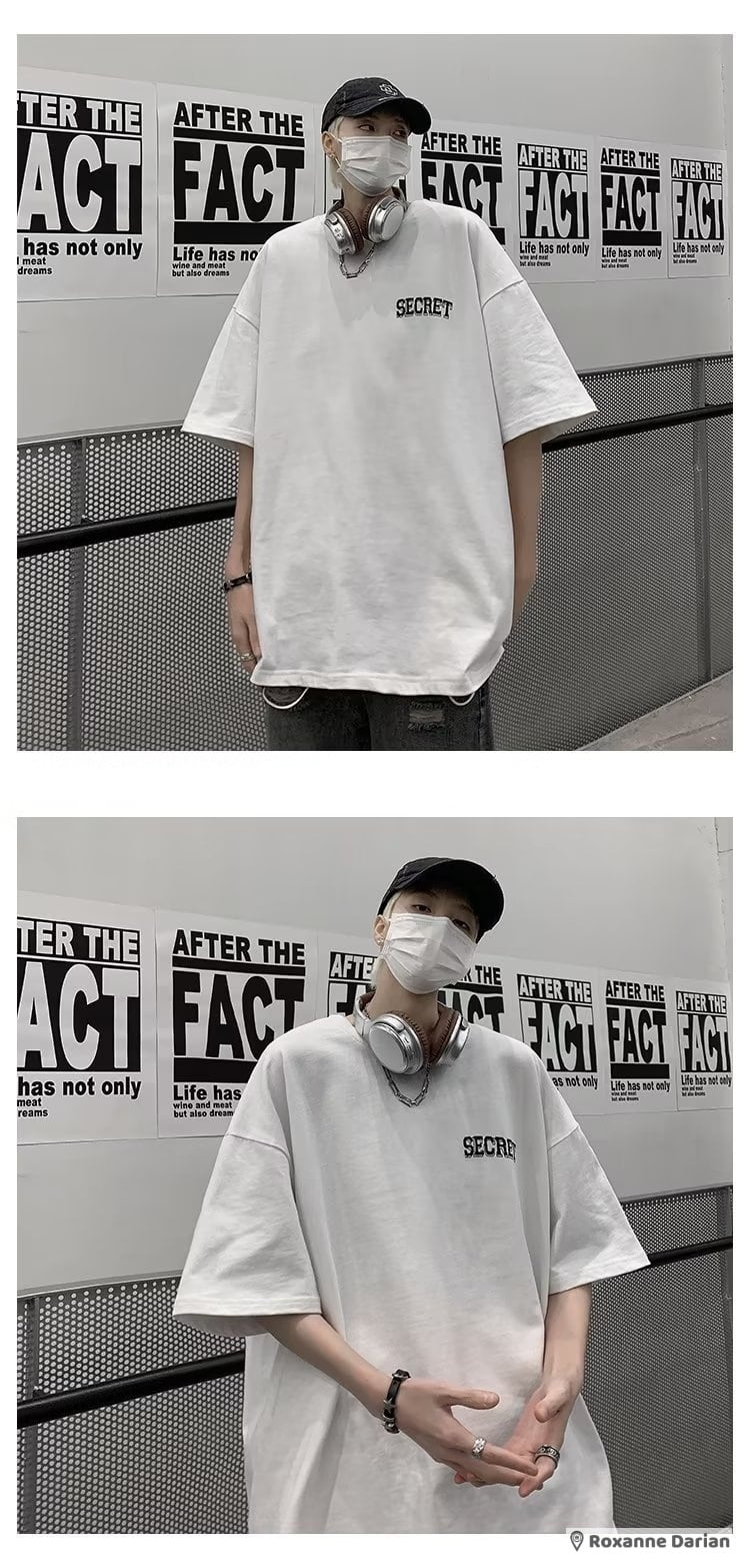 半袖 Tシャツ メンズ 黒 ブラック ビッグプリント ホワイト 夏