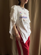 draped crochet sleeve remake t-shirt-5281-6