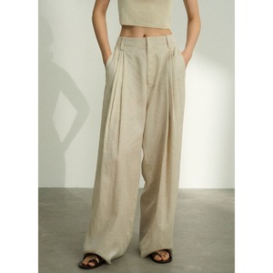 Relax Tuck Wide Loose Pants