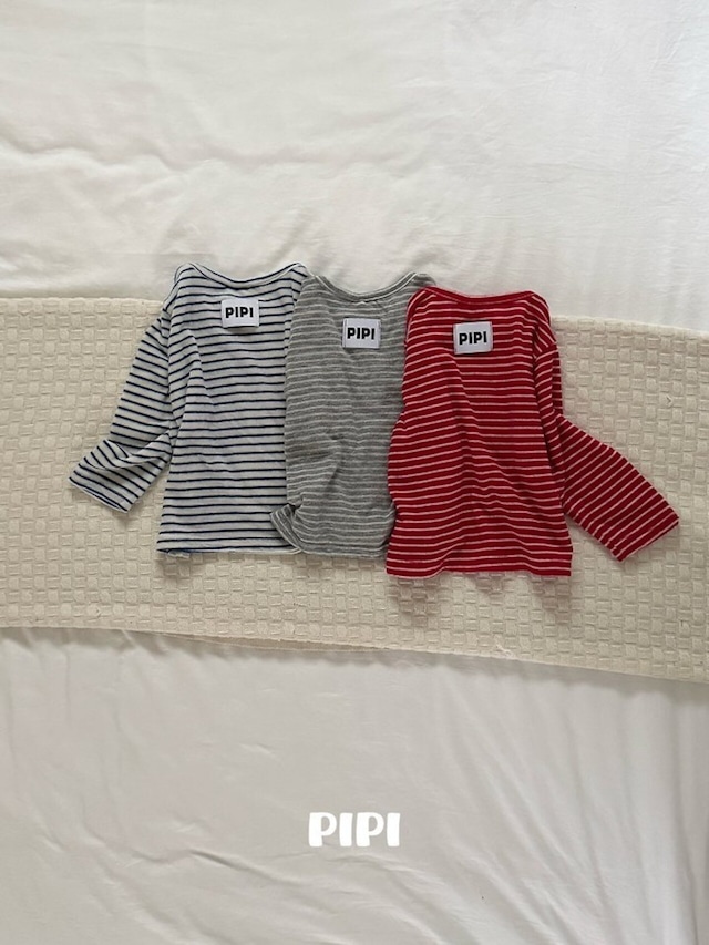 【取寄】PIPI PIPIストライプTシャツ｜秋服｜韓国子供服｜26/AT