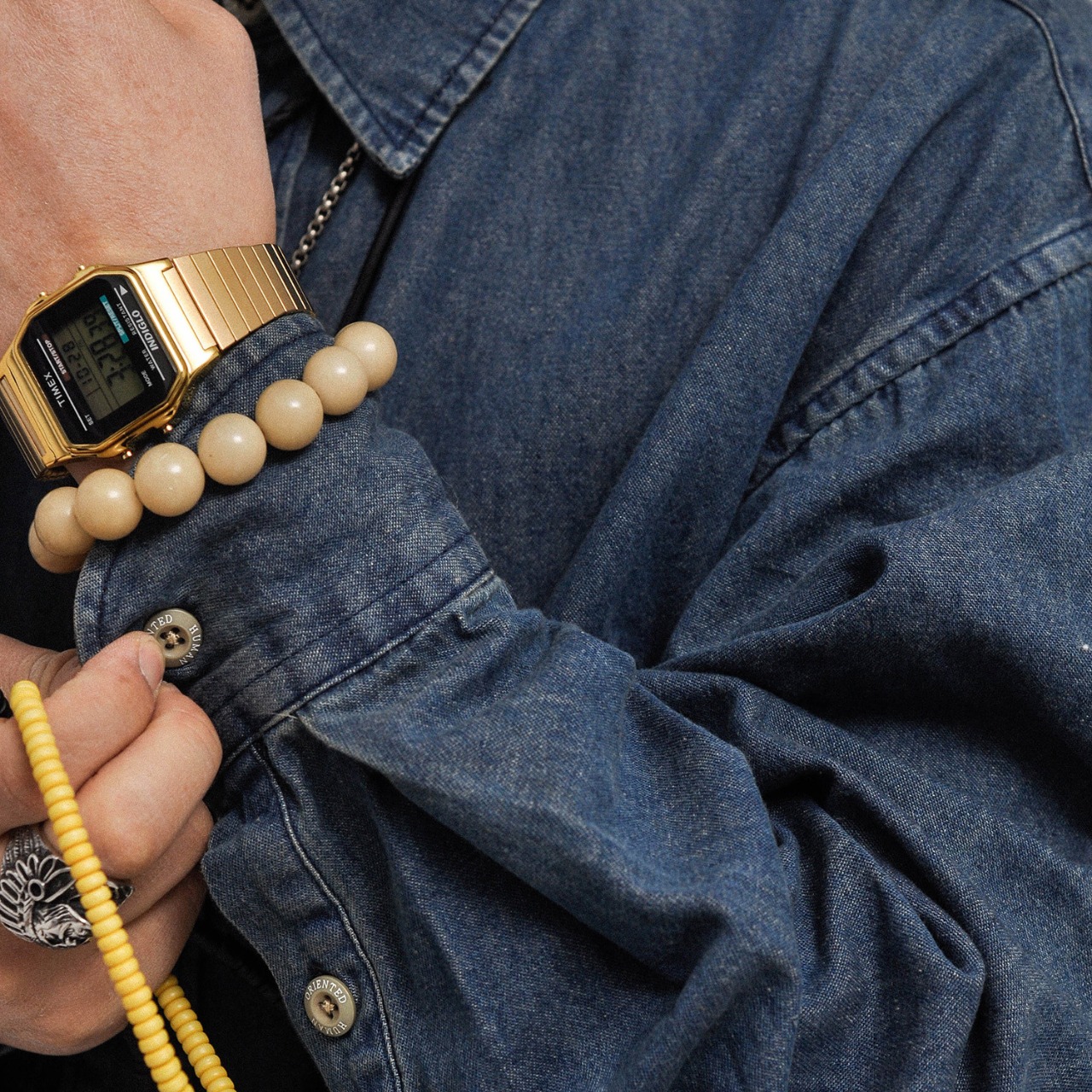 ワークポケット デニムシャツ A1839 - 4