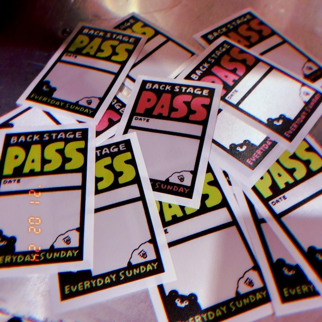 BSP(BACK STAGE PASS)ステッカー5pc