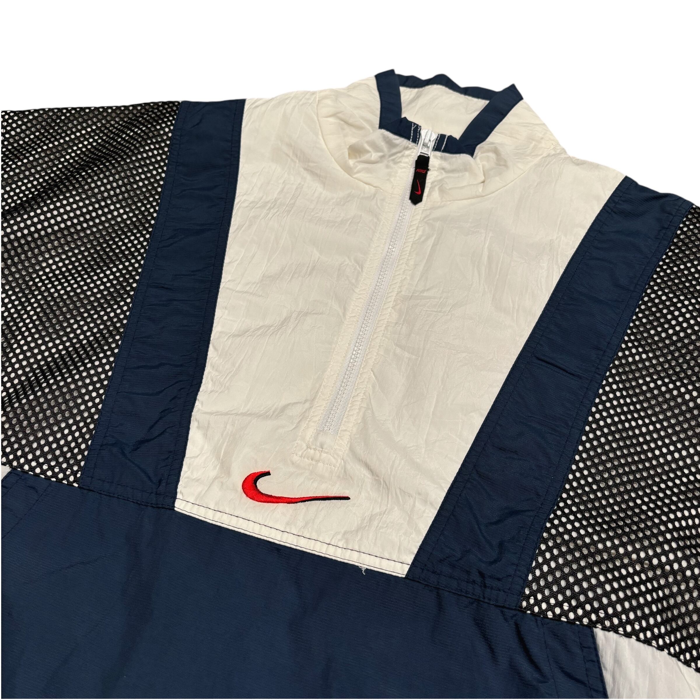 90's Nike Half Zip Nylon×Mesh Pullover Jacket L / ナイキ 90's Nike Half Zip Nylon×Mesh Pullover Jacket L / ナイキ