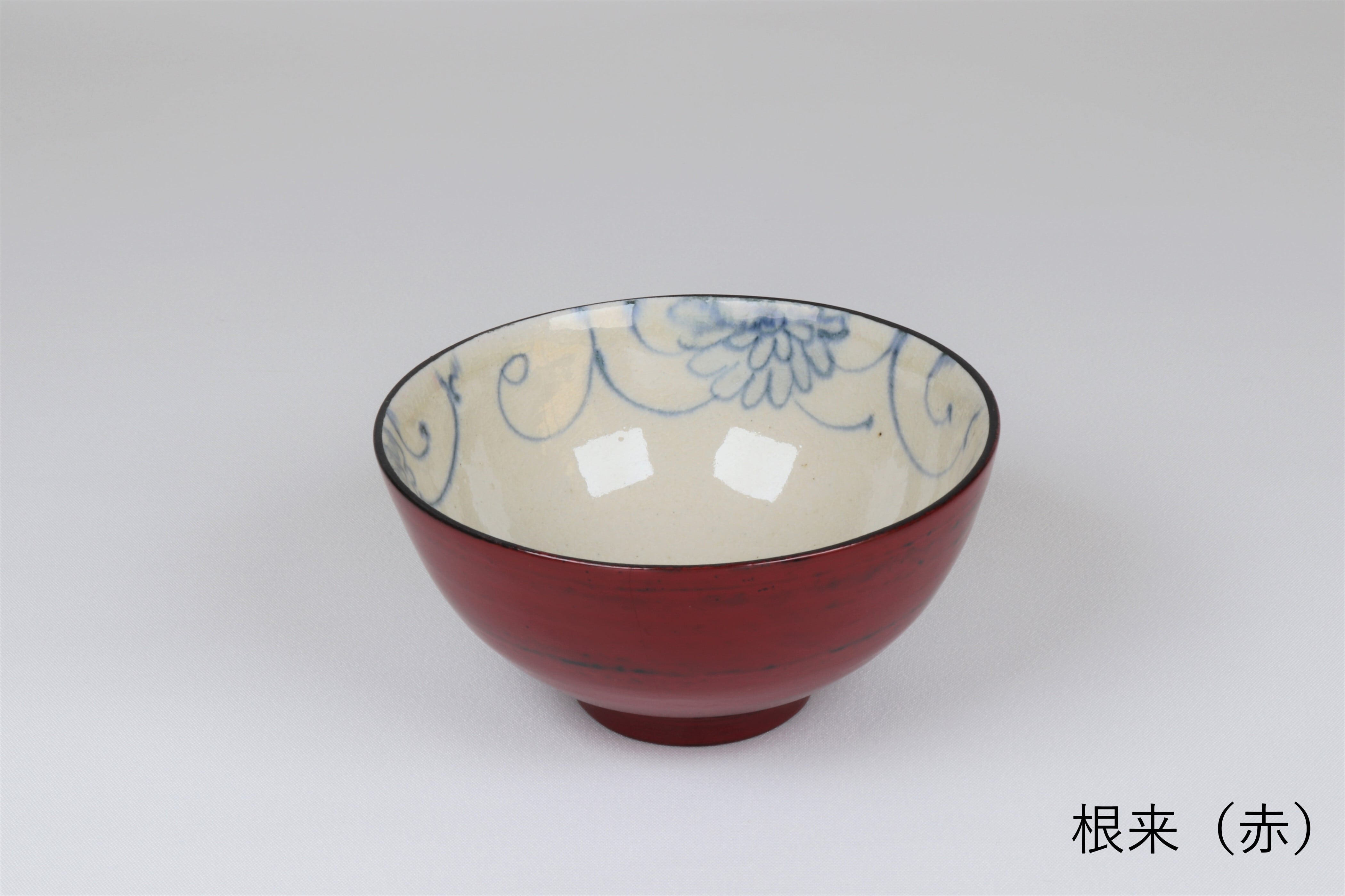 漆陶 和み茶碗 花唐草 | 宗山窯