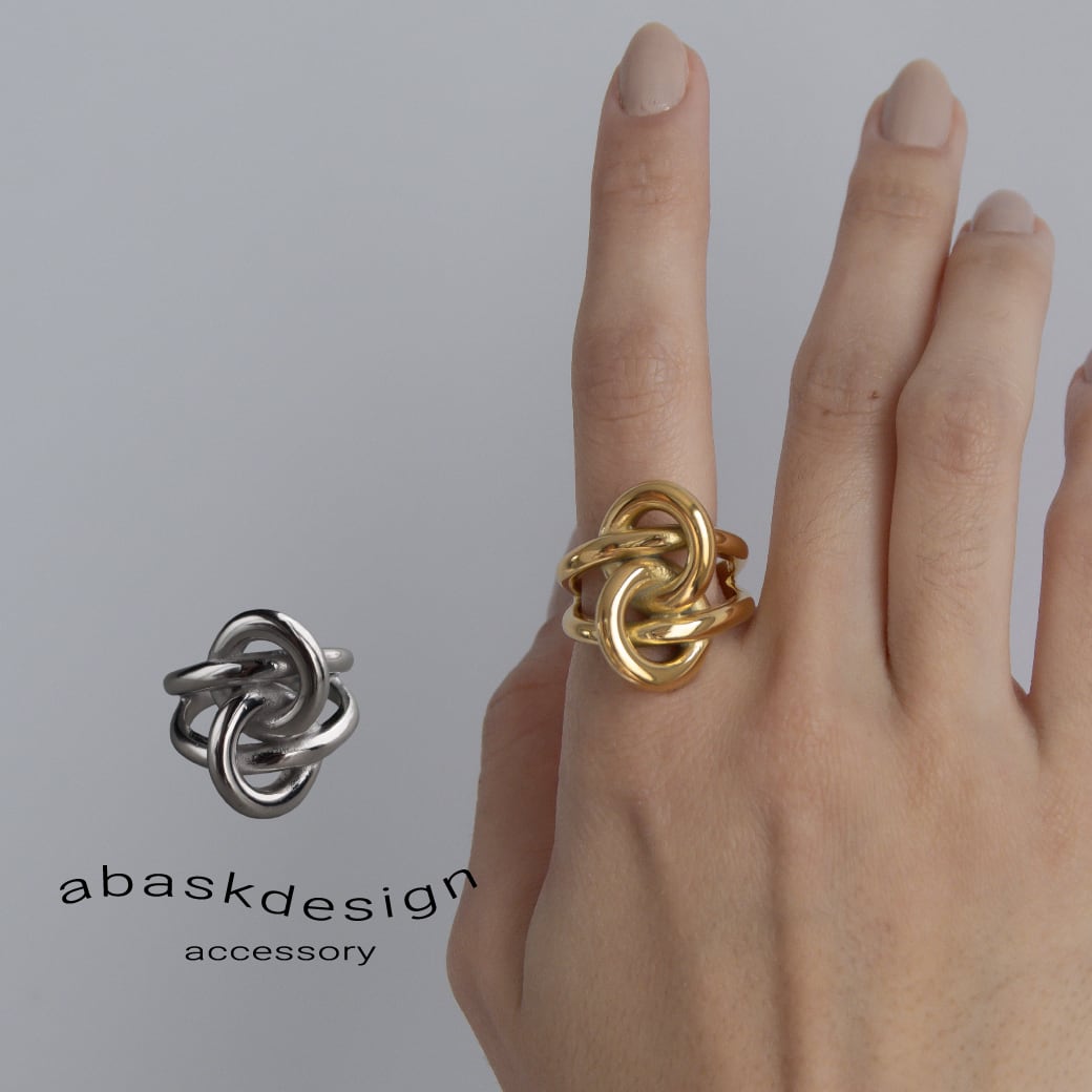 ネコポス便】金属アレルギー対応 ループリング 指輪 女性 アクセサリー