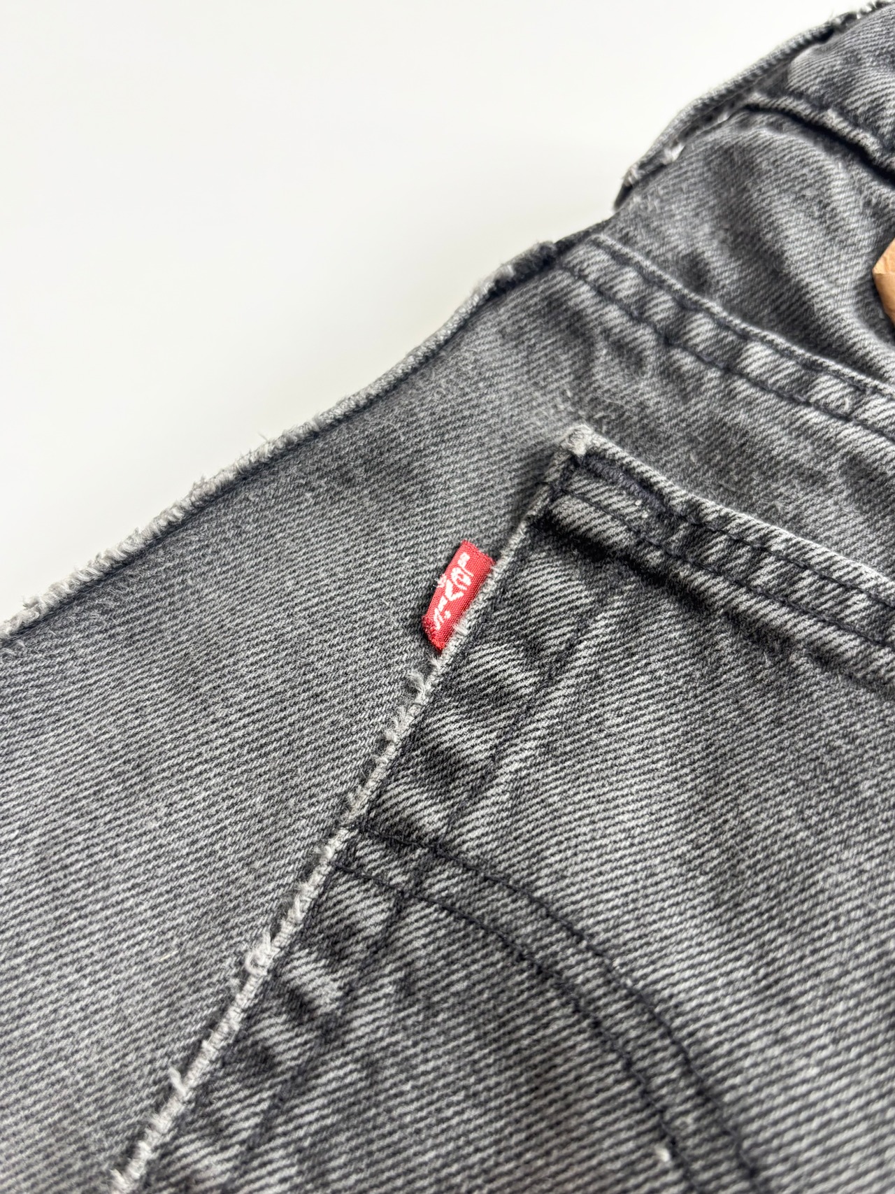 90s Levi’s 505 BLACK DENIM PANTS MADE IN USA Size W34L32→W32.5L31