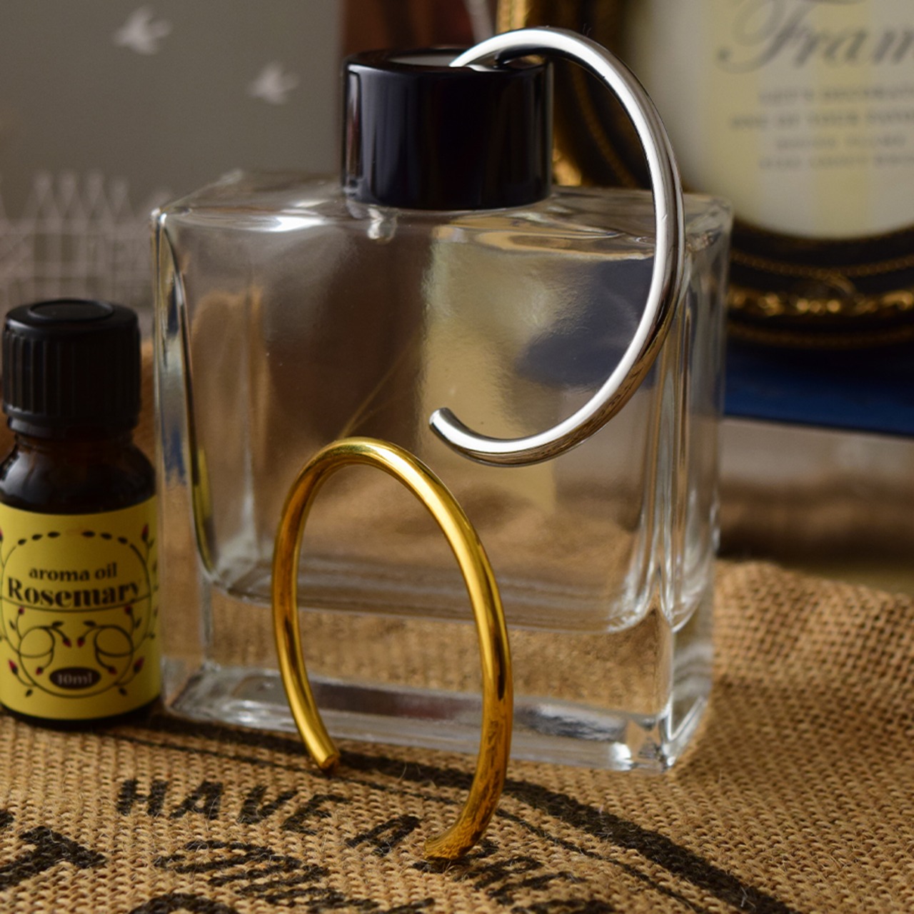 ラウンドシンプルステンレスバングルGD