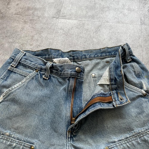 00s メキシコ製 デニム ダブルニー Carhartt 34×32 詳細写真8