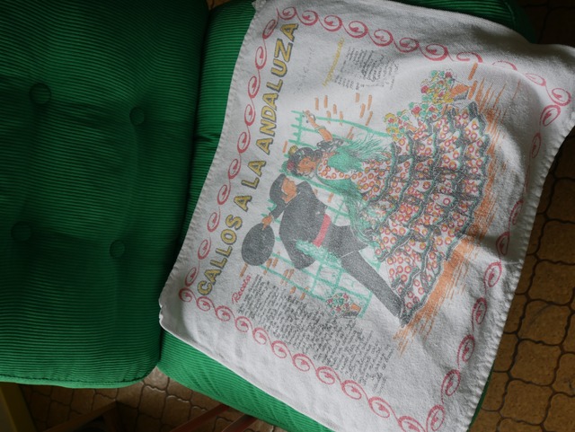 70s-80s Spanish Souvenir Kitchen Towel "Callos a la Andaluza"