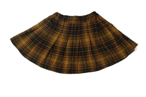 チェックプリーツスカート　