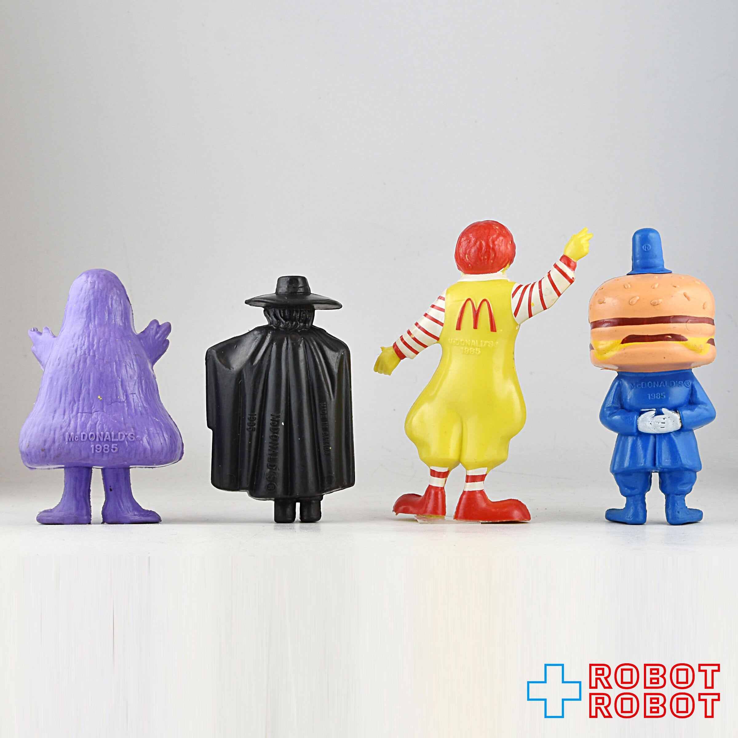 カナダのマクドナルドのPVC 4種セット ハッピーミールトイ 1985