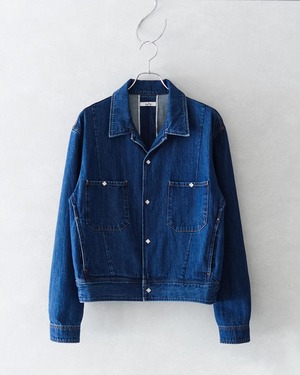 saby SHORT HORN JACKET - 11oz Monroe Denim - VINTAGE WASH
