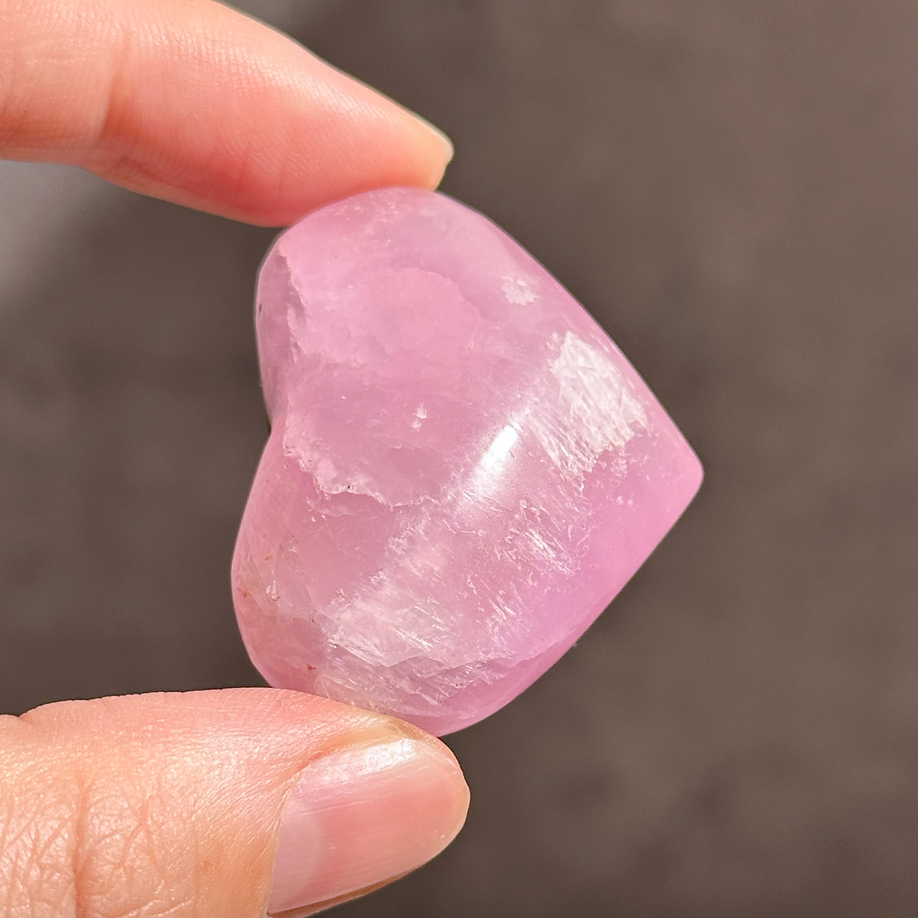 ピンクアラゴナイト ハート63◇ Pink Aragonite ◇天然石・鉱物