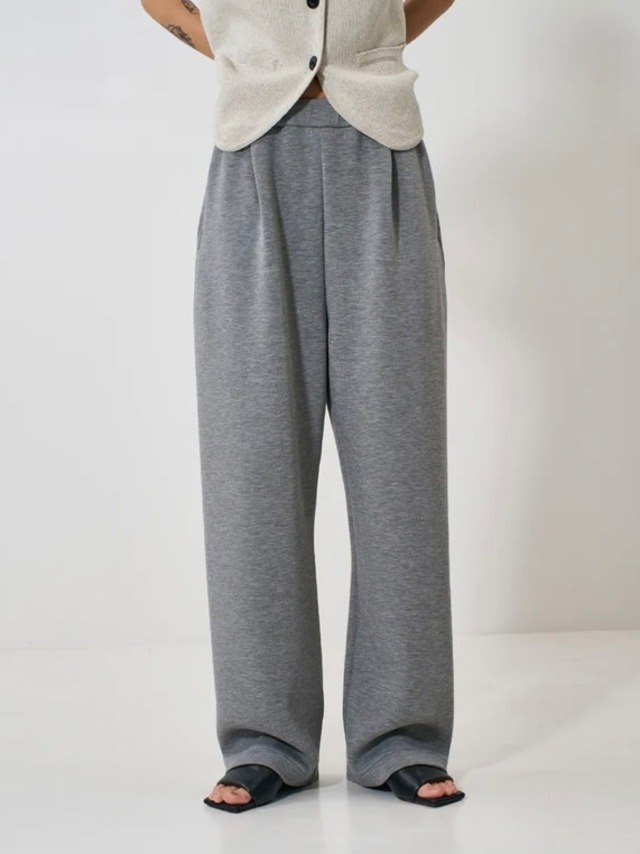 SPONDISH TUCK PT｜グレー｜YENN