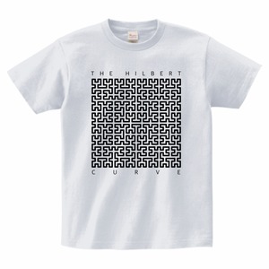 ヒルベルト曲線Tシャツ_アッシュ/The Hilbert Curve T-shirt (Ash)