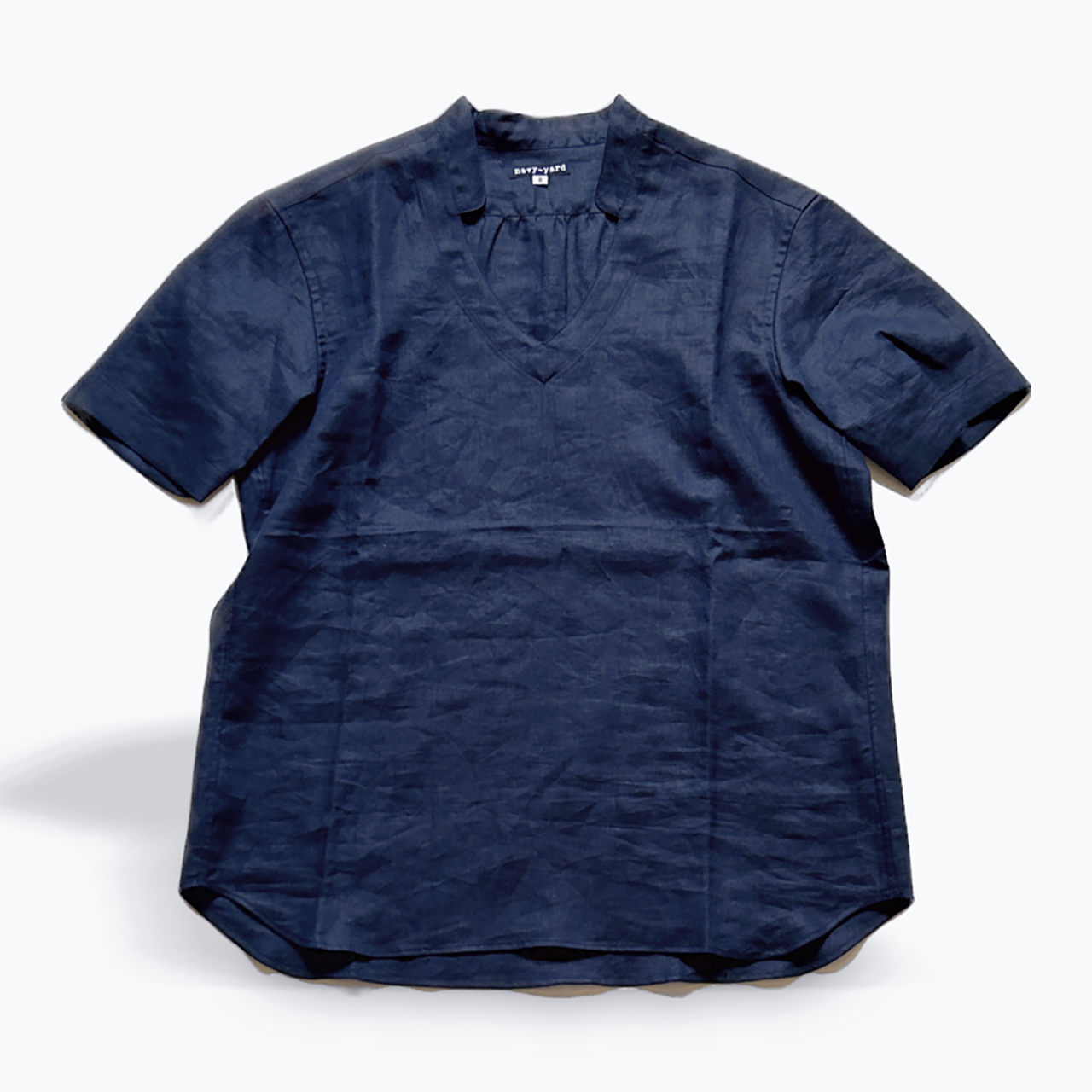 sample sale リネン Vネックプルオーバー