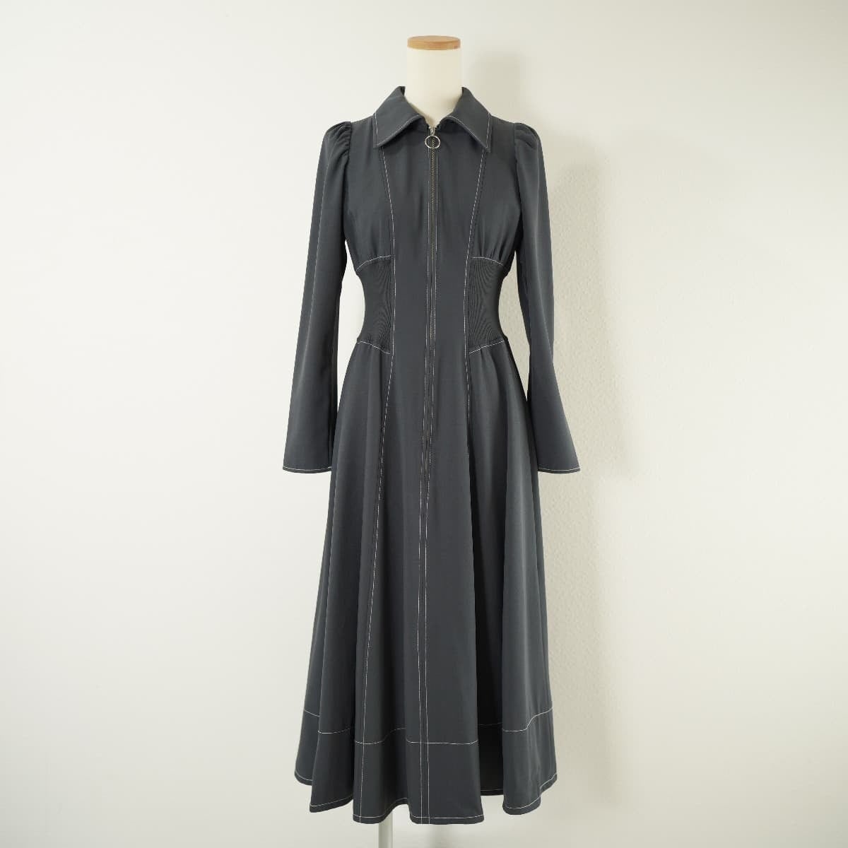 And Couture アンド クチュール ウエスト リブ フロント ジップ  