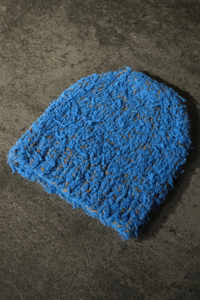【kota gushiken】Fisherman’s Wool Fur Beanie -Light Blue-