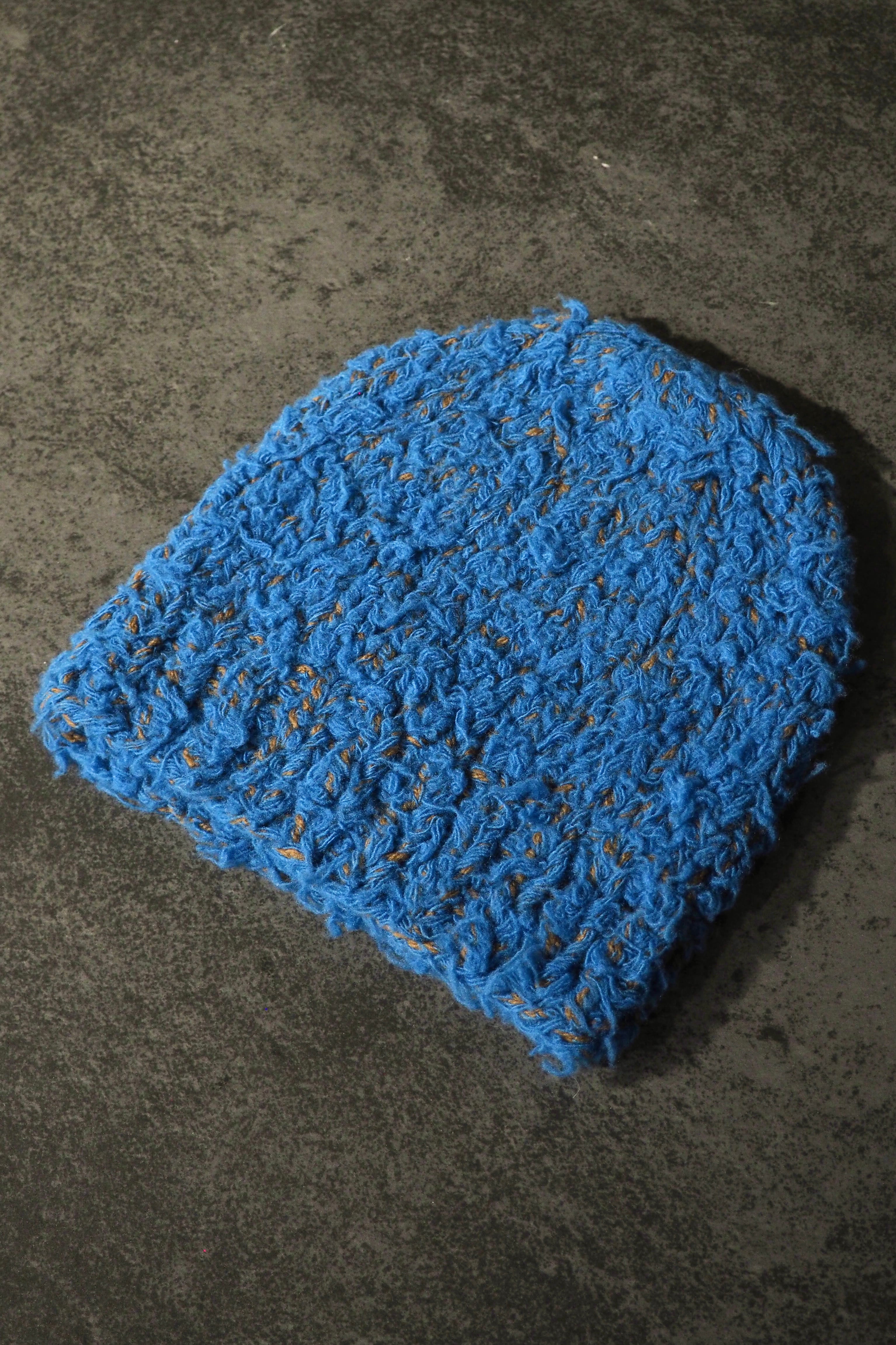 【kota gushiken】Fisherman’s Wool Fur Beanie -Light Blue-