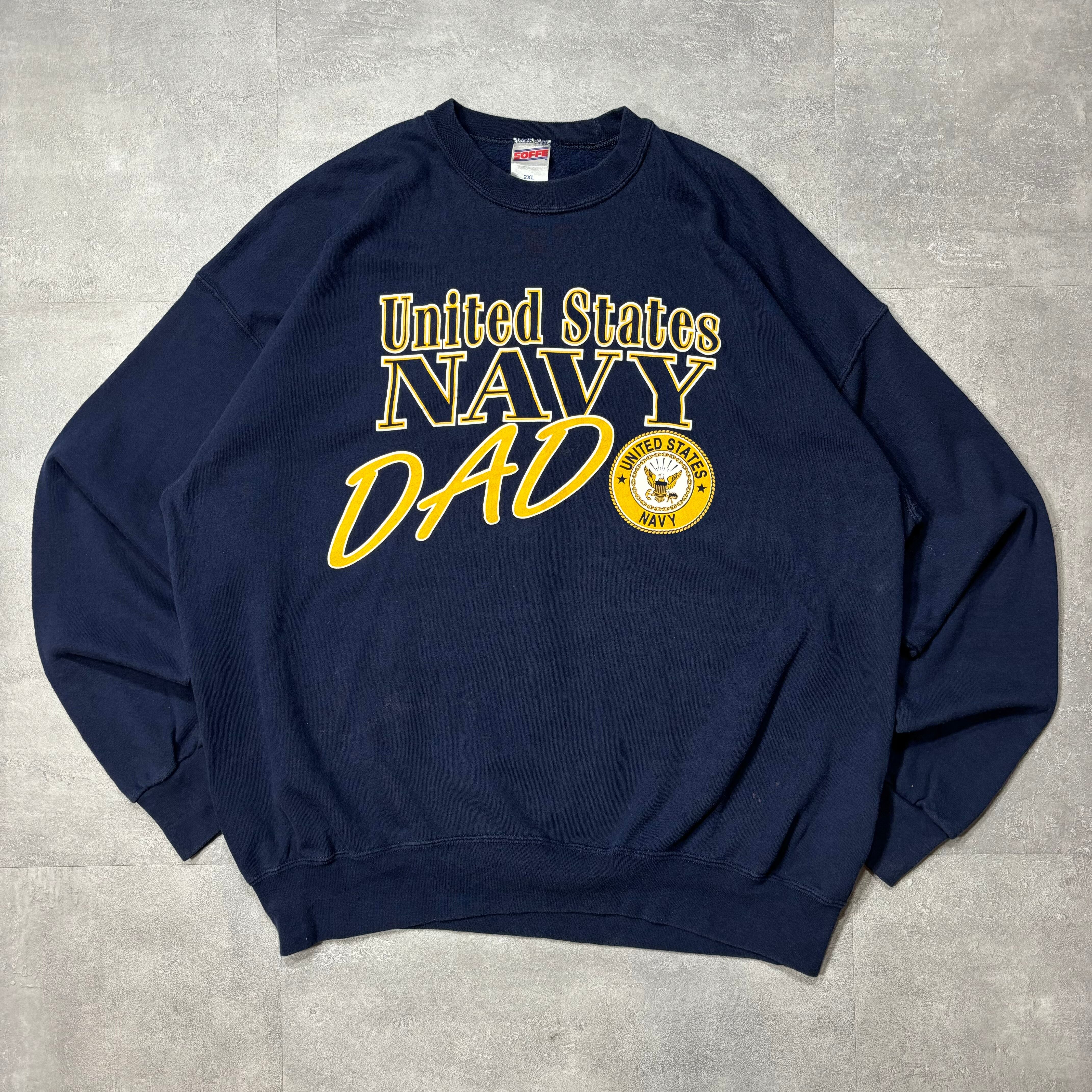 《2XL》 SOFFE ソフィー UNITED STATES NAVY アメリカ海軍 スウェット no.3999