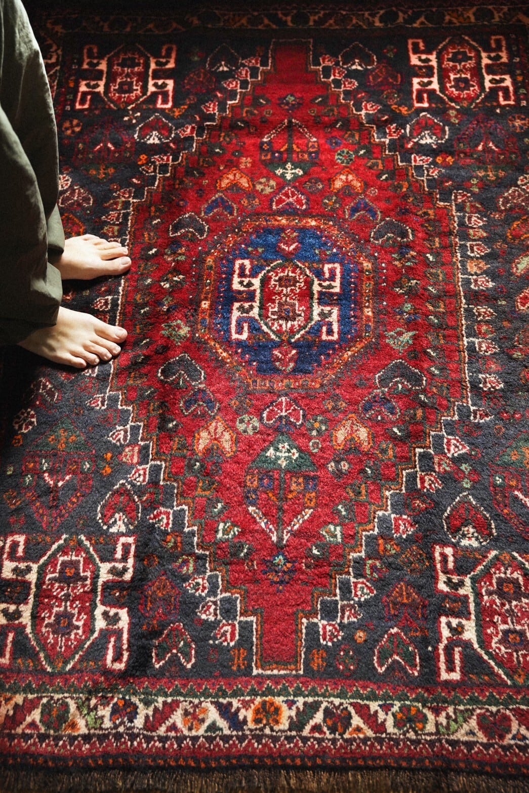 1402-Vintage Qashqai rug