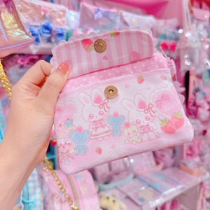 【N9】18-7キーリール付きポーチ（ポケットティッシュ入り）