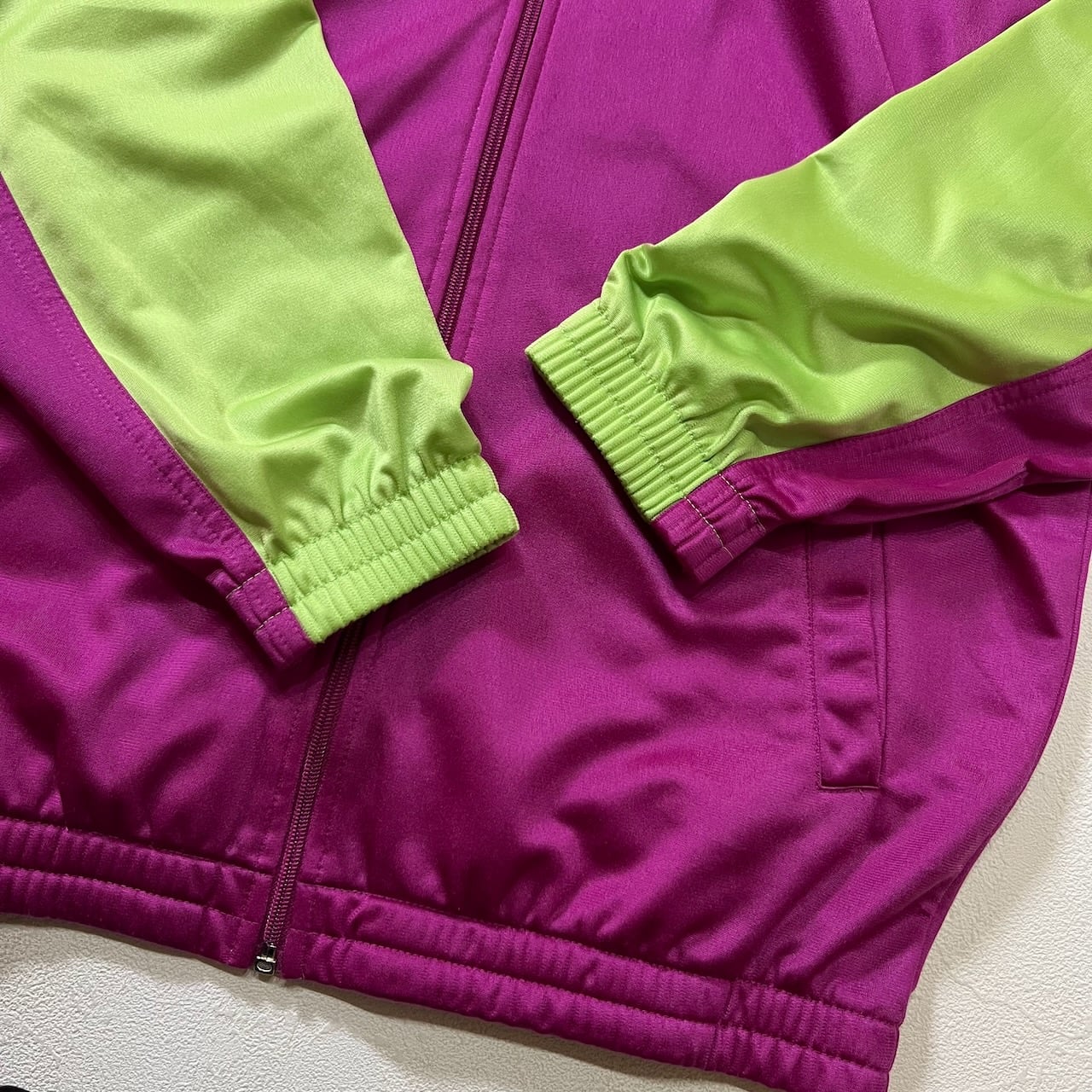 90s diadora トラックジャケット ジャージ ディアドラ ライムグリーン