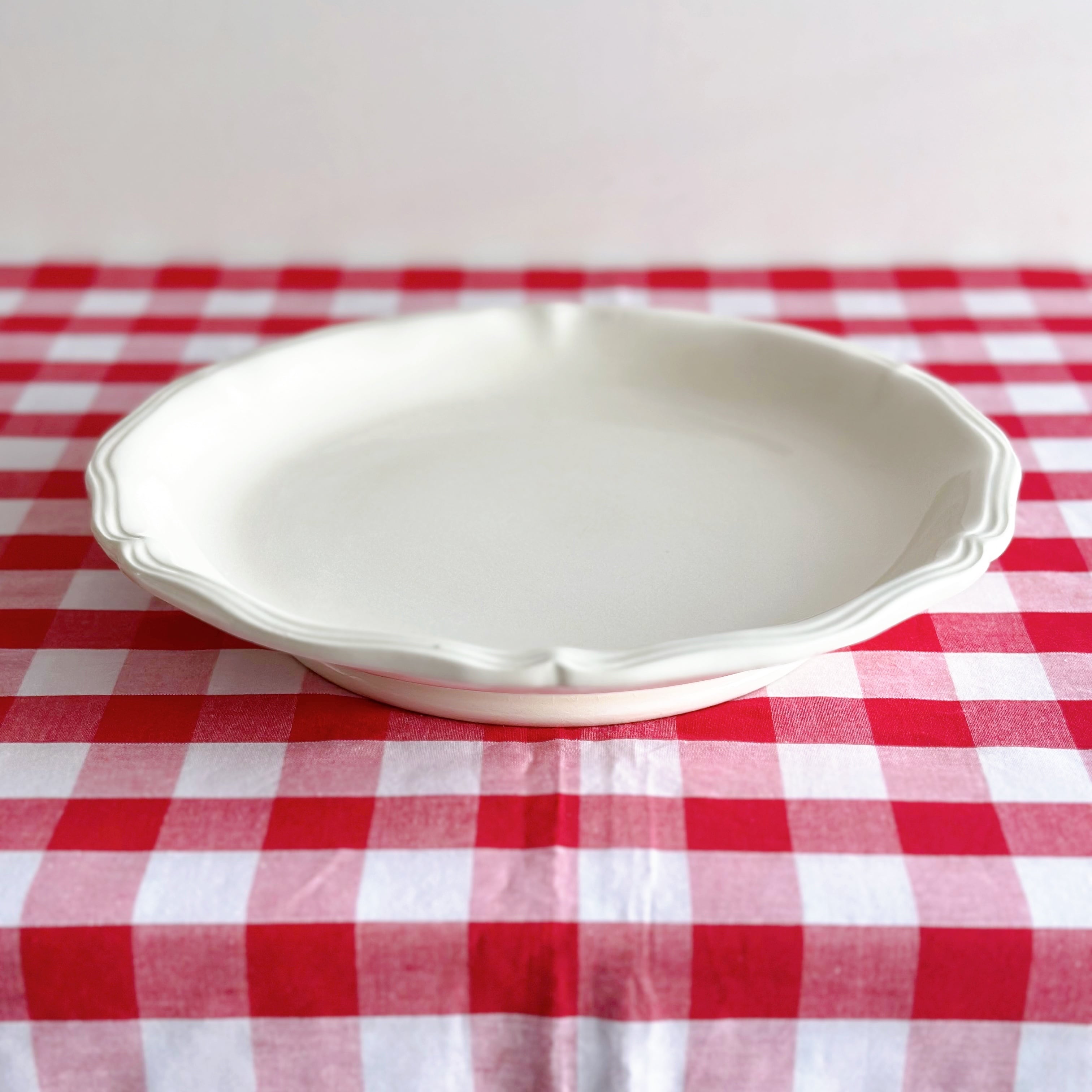 Sarreguemines サルグミンヌ ガトープレート コンポティエ 花リム