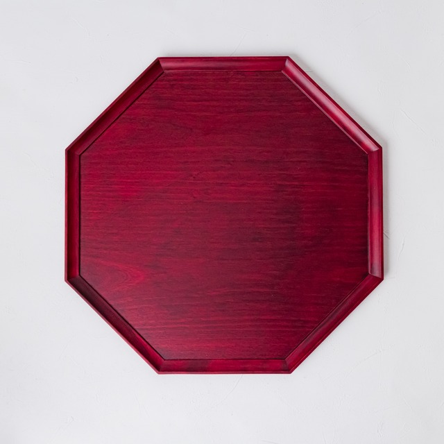 ［岩崎 翔］隅切りトレー／横長（赤）