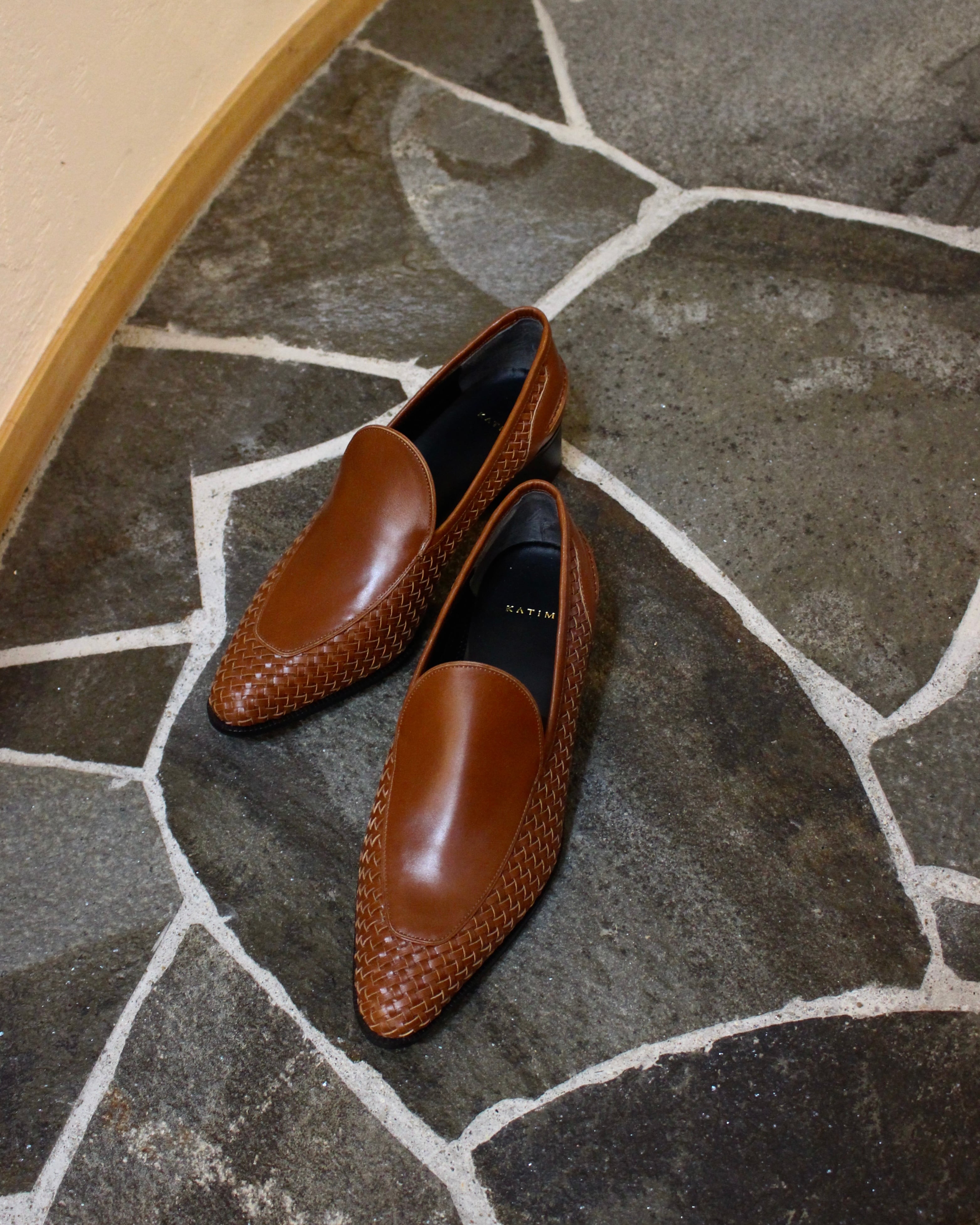 KATIM/lether pumps《THEED MESH》