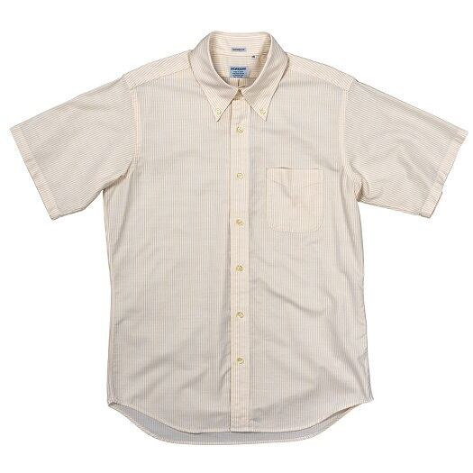 WORKERS(ワーカーズ)~Short Sleeve BD, Ecru Stripe Supima OX~