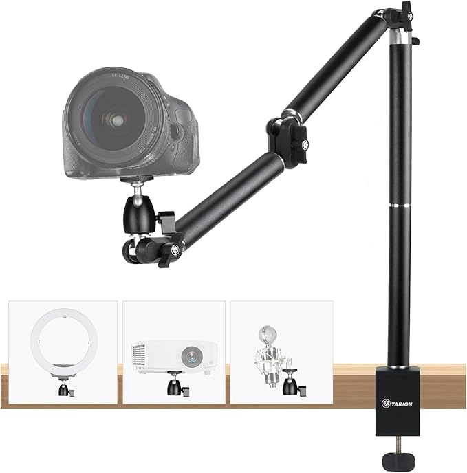 TARION 俯瞰撮影 カメラアームスタンド - 耐荷重3kg - 4段階360度角度