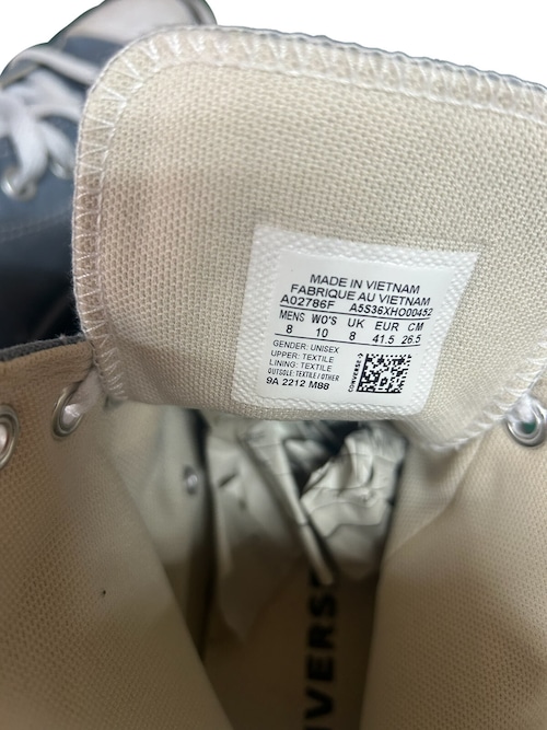 【ユーズド】CONVERSE オールスター ハイカット(表記26.5cm)-7枚目