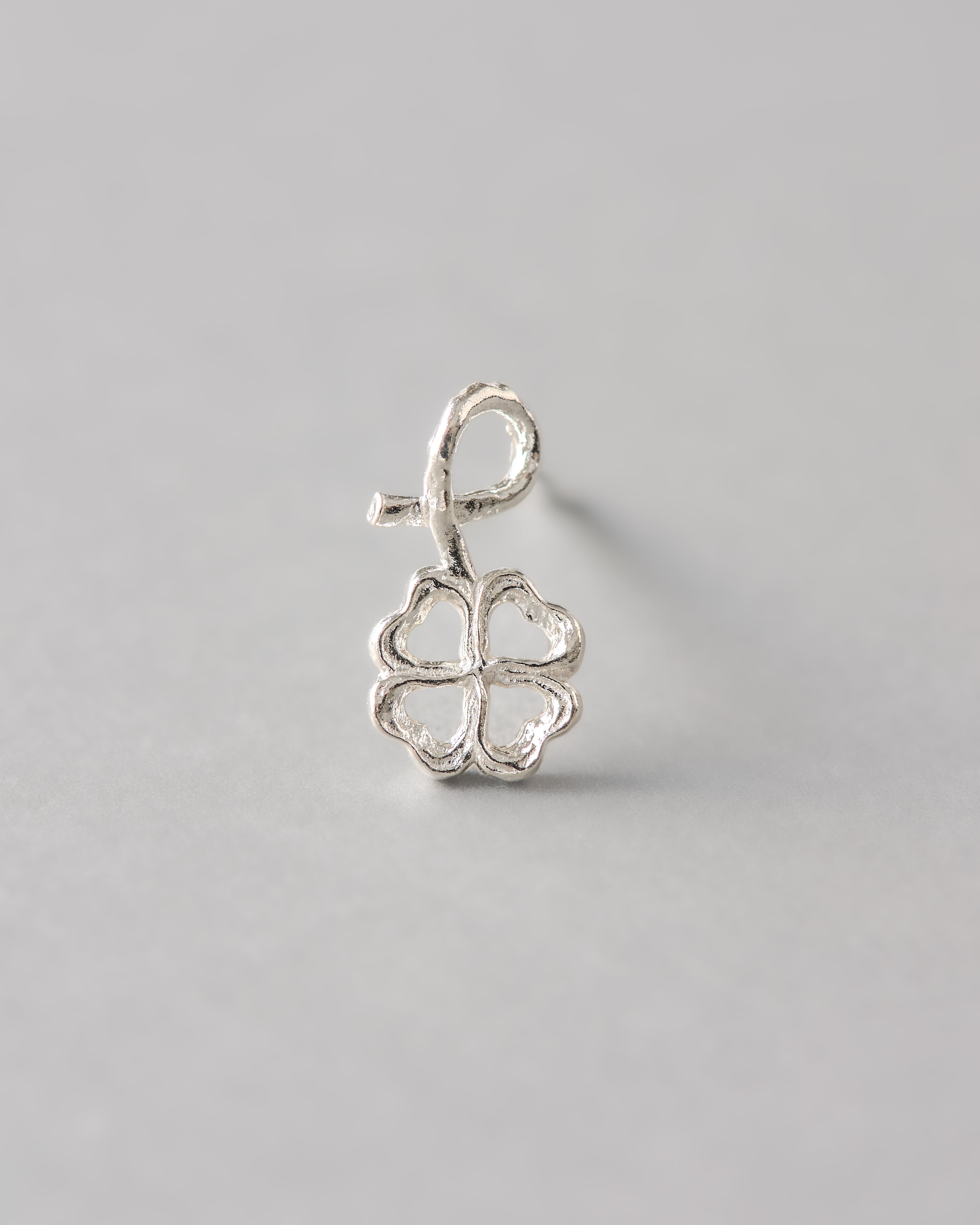 四葉のearring S silver925 LJ24039P 18G LJ24040P 16G lucky clover earring