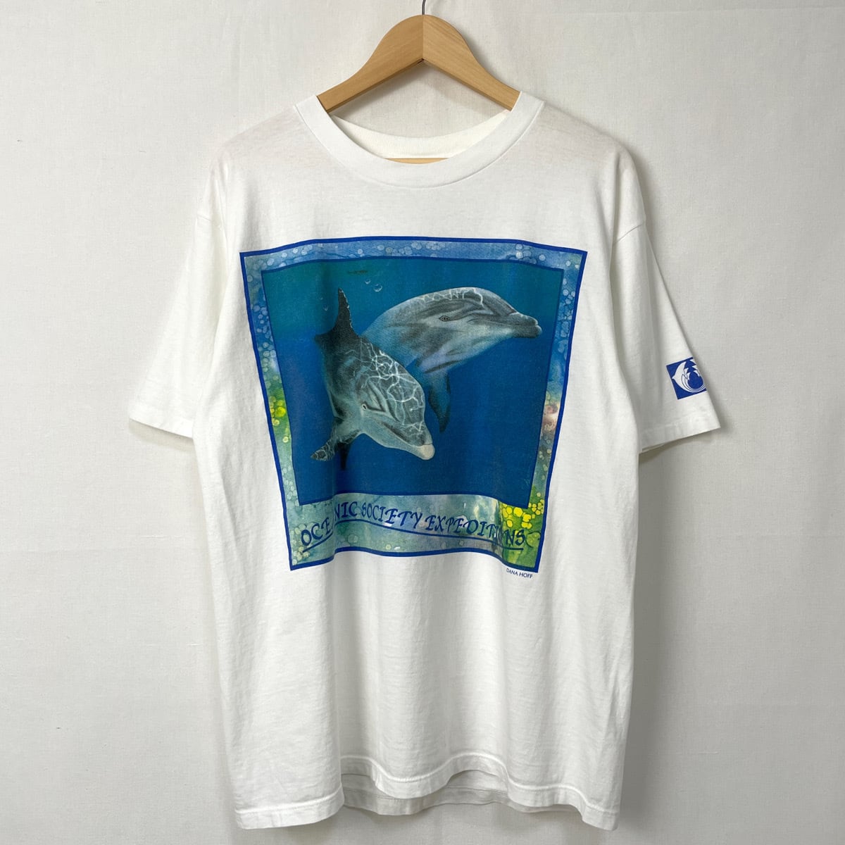 90s DOWN TO EARTH PRODUCTS イルカ アニマルTシャツ 古着  