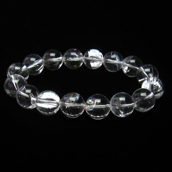 アイリスクォーツ 水晶 ブレスレット 虹入り 13mm [M便 1/10] 111-11249