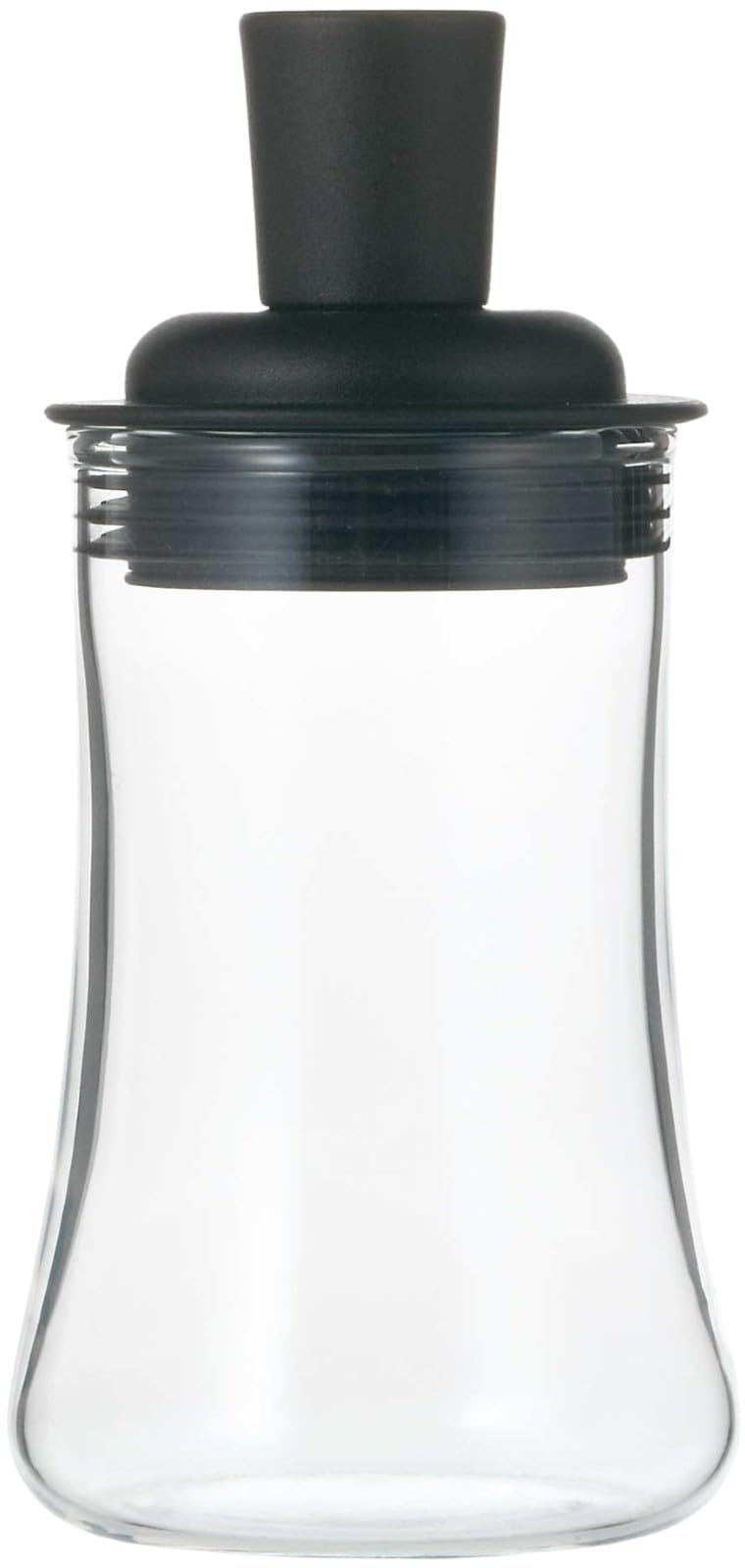 【特価処分】iwaki(イワキ) ふりかけボトル 粉末調味料入れ ふりかけケース ブラック 110ml 5031BKF 調味料入れ 耐熱ガラス 本体熱湯洗浄OK