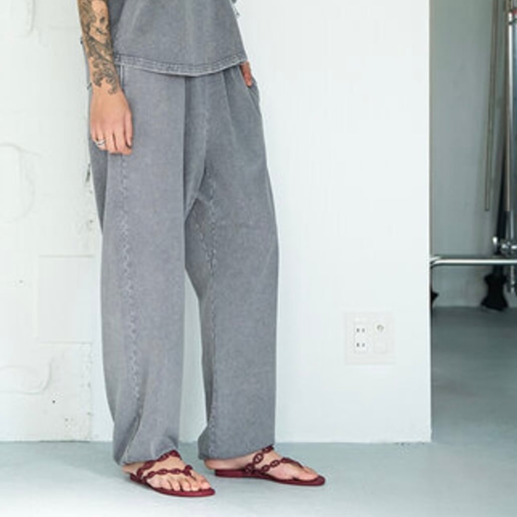 Hokusuba様専用ページ:【 YENN 】 ACID DYE SWEATPANTS ダークグレー/38