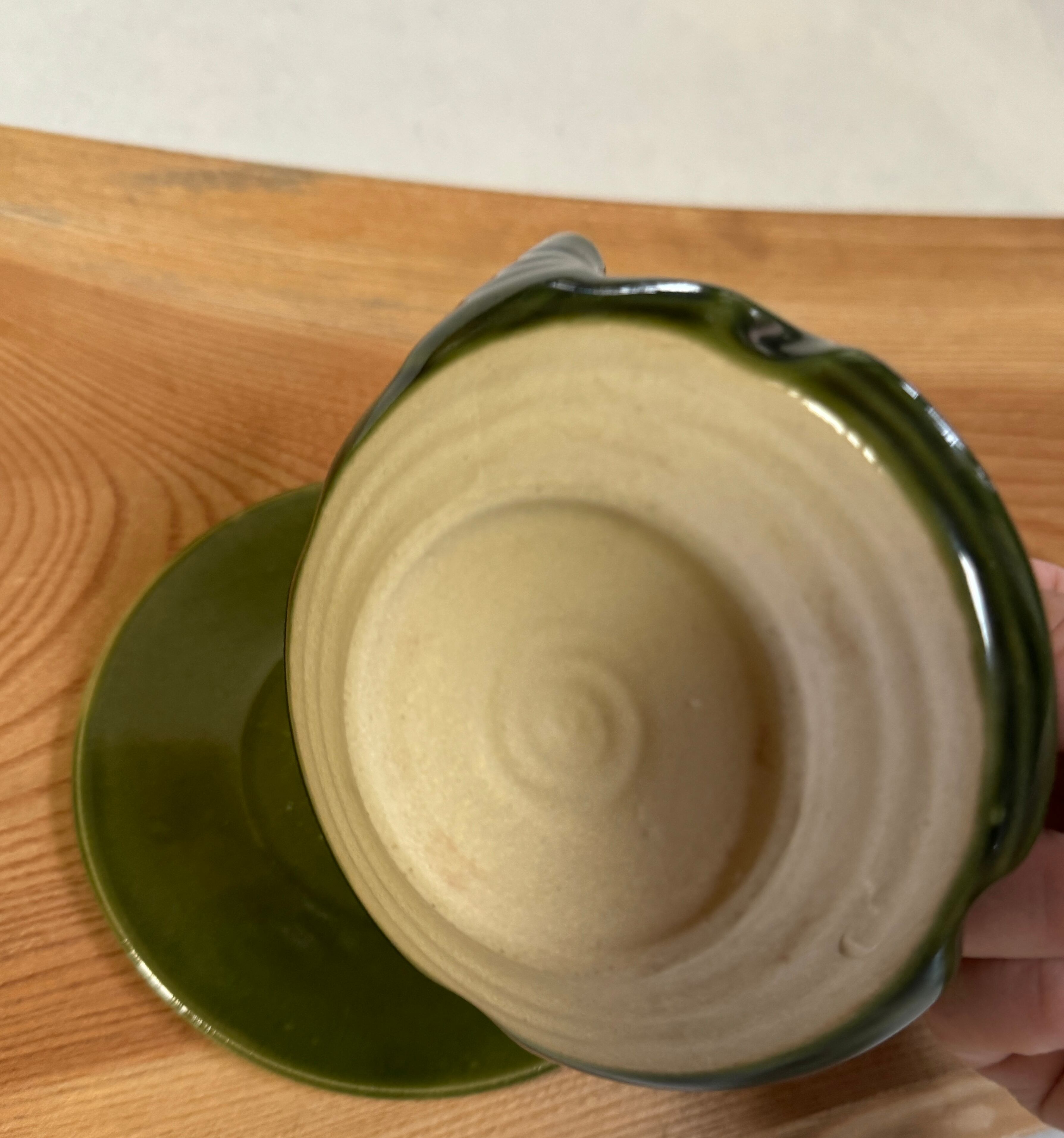 京焼楽入窯 織部焼 oribe湯呑み4客セット | Leaf ジャパニーズ