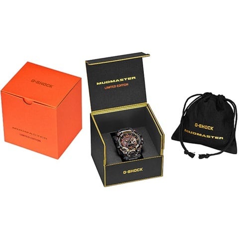 CASIO G-SHOCK マッドマスター 電波ソーラー 箱付（箱破れあり）稼働 限定品☆カシオ G-SHOCK GWG-B1000MG-1A9JR マッドマスター Magma Gold