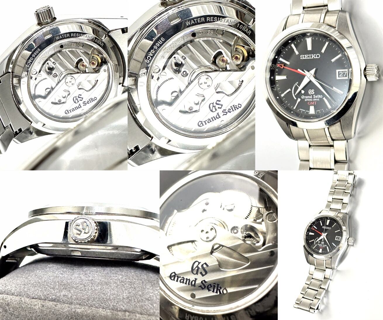 GRAND SEIKO グランドセイコー スプリングドライブ GMT SBGE011 裏スケ