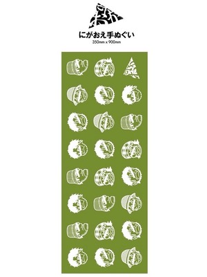 KAONKA / にがおえ手ぬぐい / GREEN TEA