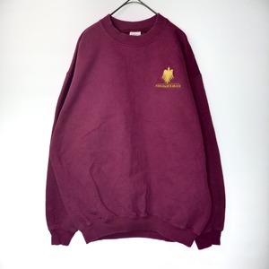 クルーネック　スウェット　トレーナー　金刺繍　企業ロゴ