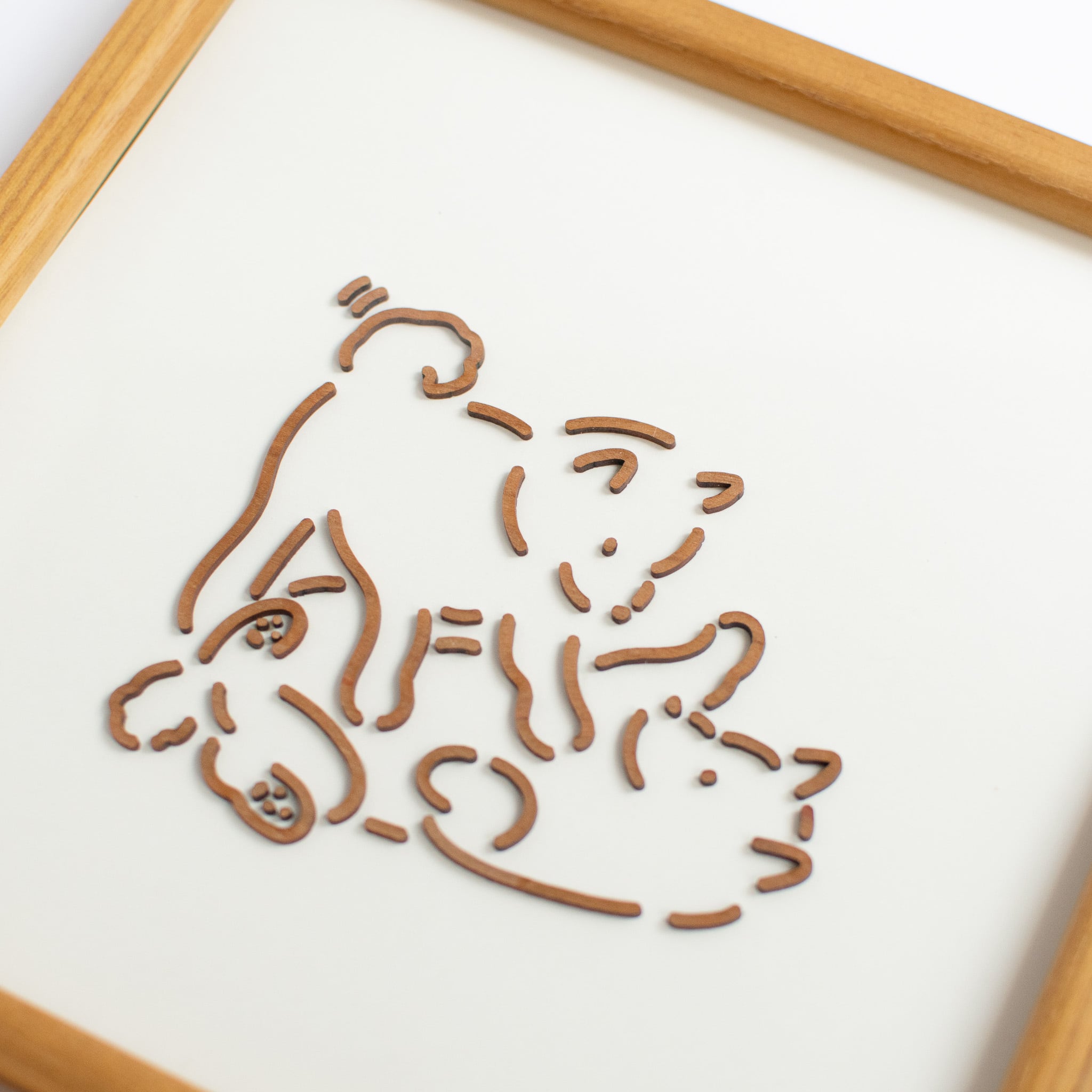 木の絵画 / 「ふたりの時間」 | 湖中のおみせ