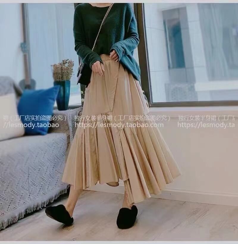 大きめプリーツティアードスカート　AJ1365-9901