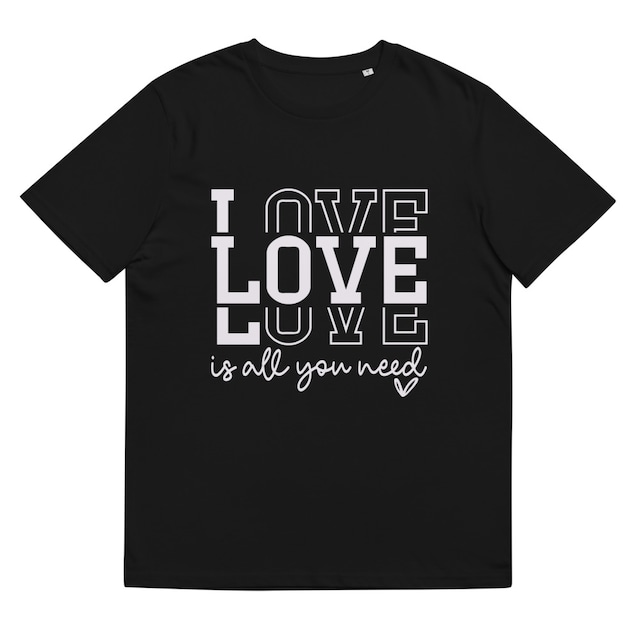 Love is All You Need organic cotton T-shirt オーガニックコットン製Tシャツ